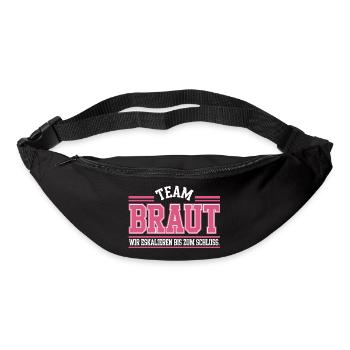 Team Braut Wir Eskalieren Crew Squad JGA Frauen - Gürteltasche - Schwarz - Vorne