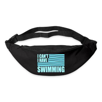 Je ne peux pas, j’ai une excuse de nageur drôle - Sac banane - noir - Devant