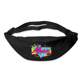 Neon Musik Retro Vibe - Gürteltasche - Schwarz - Vorne