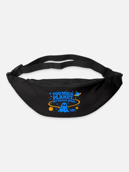 Too Much Planet | Not Enough Space | Electric Blue - Bum bag - black