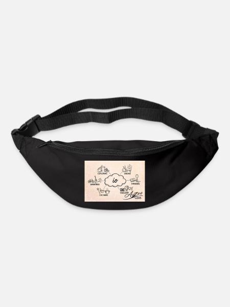 Azzo - Gürteltasche - Schwarz