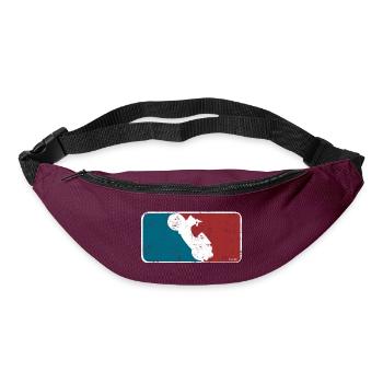 Simson Schwalbe baseball design logo - Bum bag - burgundy - Front