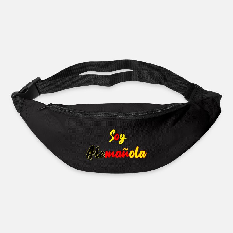 Deutsch-Spanierin Spanisch spanisch Geschenk - Gürteltasche - Schwarz