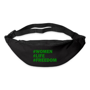 Women life freedom - Sac banane - noir - Devant
