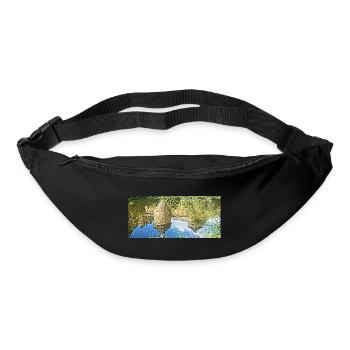 Das Schloss und sein Spiegelbild - Gürteltasche - Schwarz - Vorne