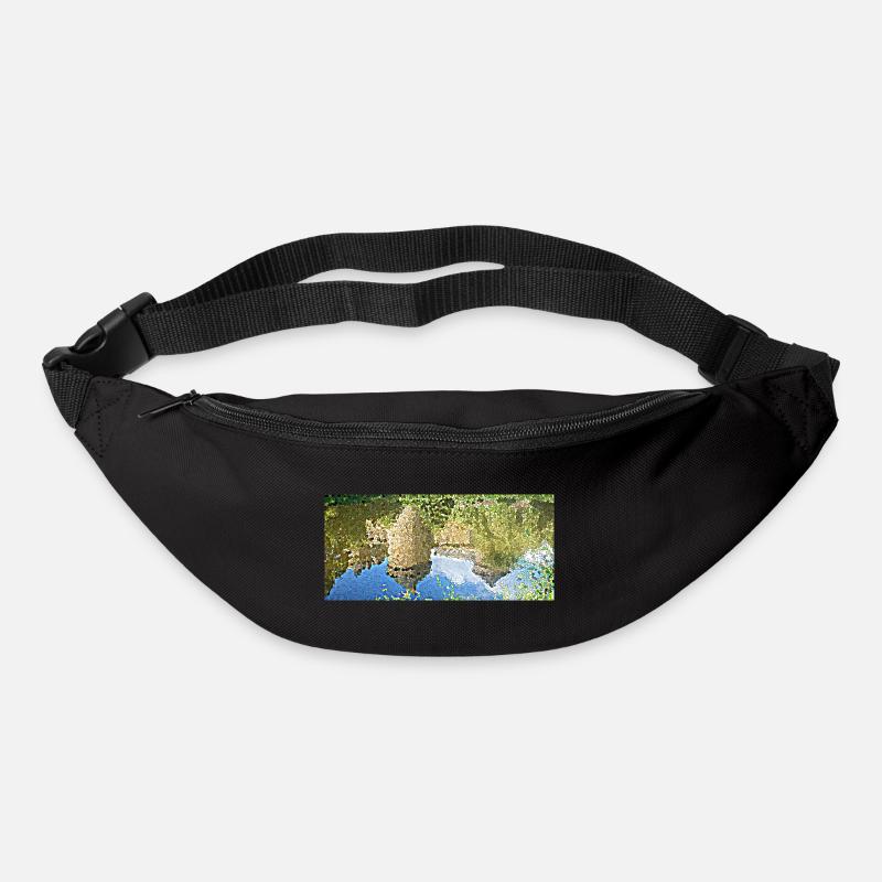 Le château et son reflet - Sac banane - noir