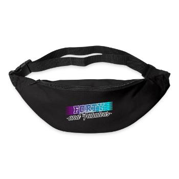 40th Birthday Gift Birthday Quote 40 Years - Bum bag - black - Front