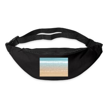 Pretty white wave - Bum bag - black - Front