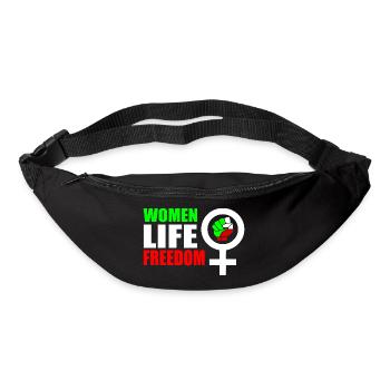 Women life freedom - Sac banane - noir - Devant