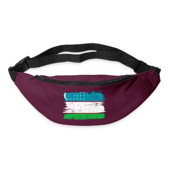 Sahara Occidental Bandiera Drapeau Paix Vintage - Sac banane - bordeaux  - Devant