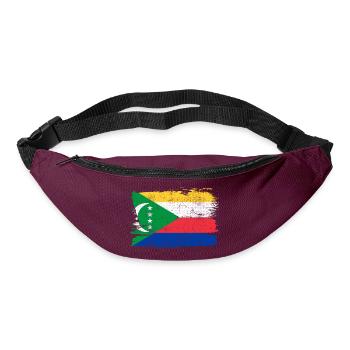 Comoros Bandiera Flag Peace Vintage - Bum bag - burgundy - Front