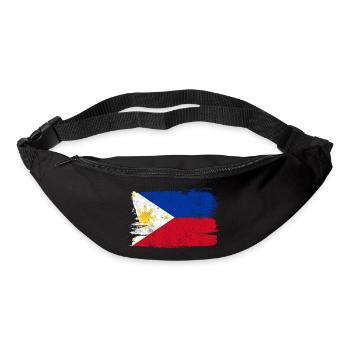 Philippinen Flagge Flagge Frieden Vintage - Gürteltasche - Schwarz - Vorne