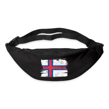 Faroe Islands Flag Flag Peace Vintage - Bum bag - black - Front