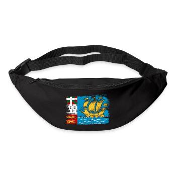 Saint Pierre Flagge Flagge Frieden Vintage - Gürteltasche - Schwarz - Vorne