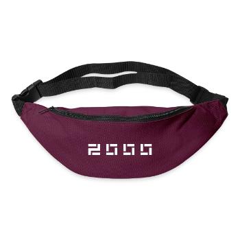 Année de naissance Né(e) - Fabriqué en 2000 - Sac banane - bordeaux  - Devant