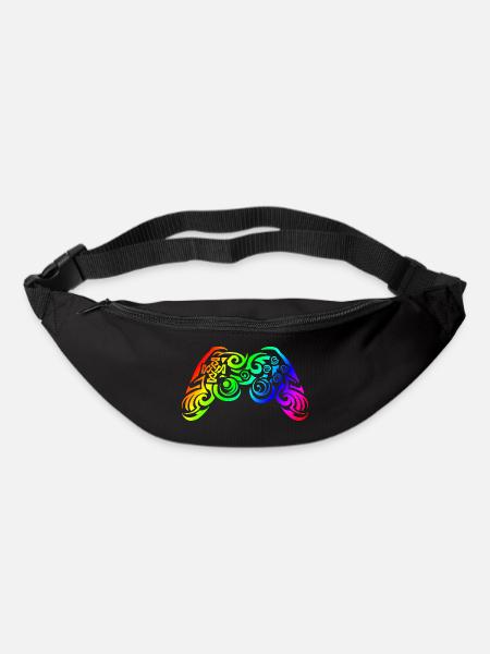 Controller Rainbow Tribal Tattoo Gaming - Bum bag - black