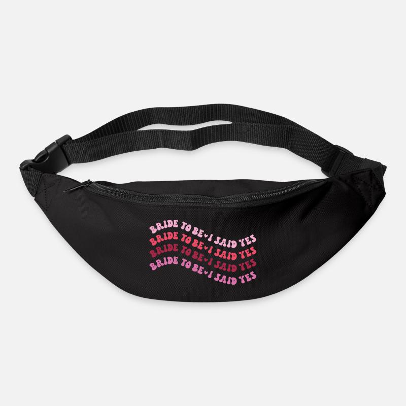 Bride to be - I said yes - Gürteltasche - Schwarz