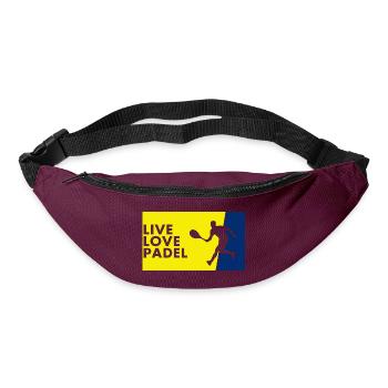 Padel - Geschenk für Padelspieler - Gürteltasche - Burgunderrot - Vorne