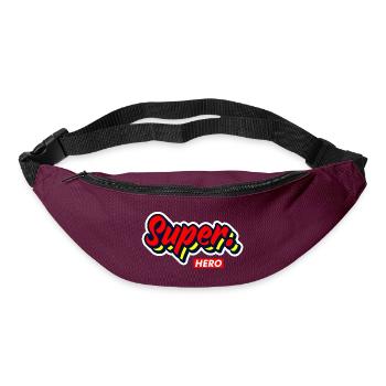 Super hero - Bum bag - burgundy - Front