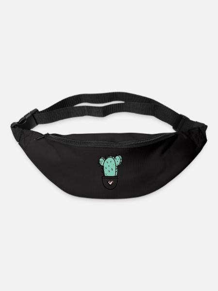 Kaktus Liebe - Gürteltasche - Schwarz