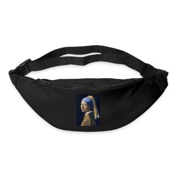 Jan Vermeer: Das Mädchen mit dem Perlenohrgehänge - Gürteltasche - Schwarz - Vorne