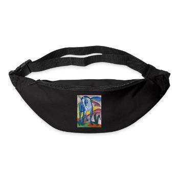 Franz Marc: Blaues Pferd I - Gürteltasche - Schwarz - Vorne