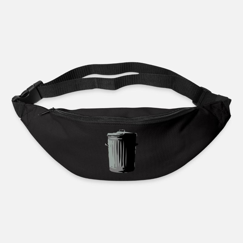 Mülltonne - Gürteltasche - Schwarz