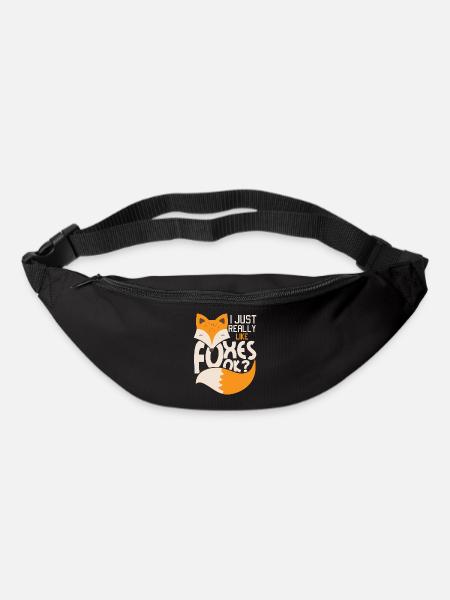 I Just Really Like Foxes Ok? - Fox fan owner - Bum bag - black