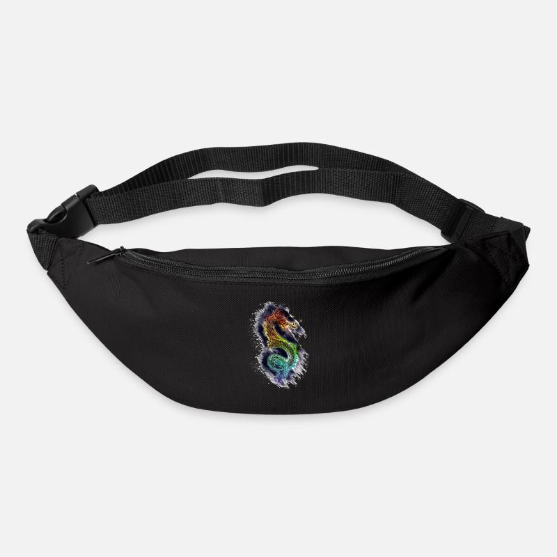 Drache Dragon - Gürteltasche - Schwarz