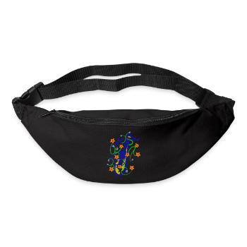 Verspielte Saxofon-Florenz Illustration - Gürteltasche - Schwarz - Vorne
