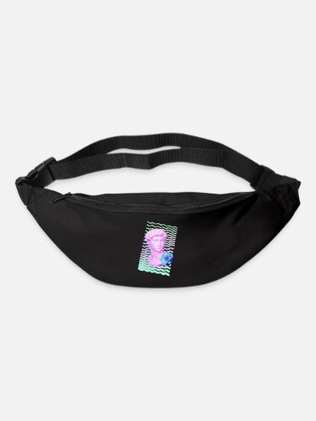 Vaporwave Head - Gürteltasche - Schwarz