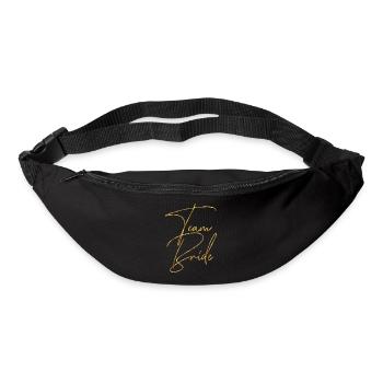 Équipe mariée - Sac banane - noir - Devant