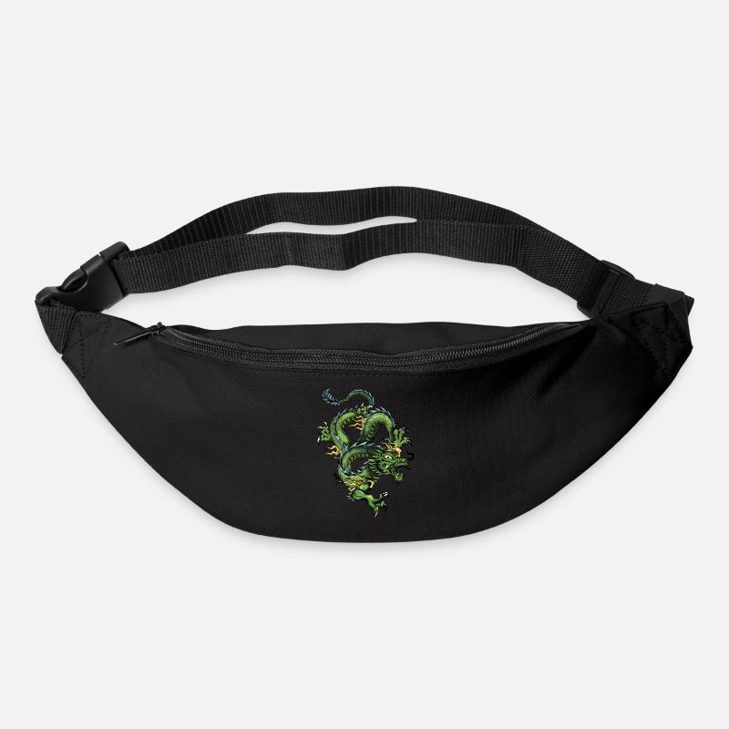 dragon chinois 202 - Sac banane - noir