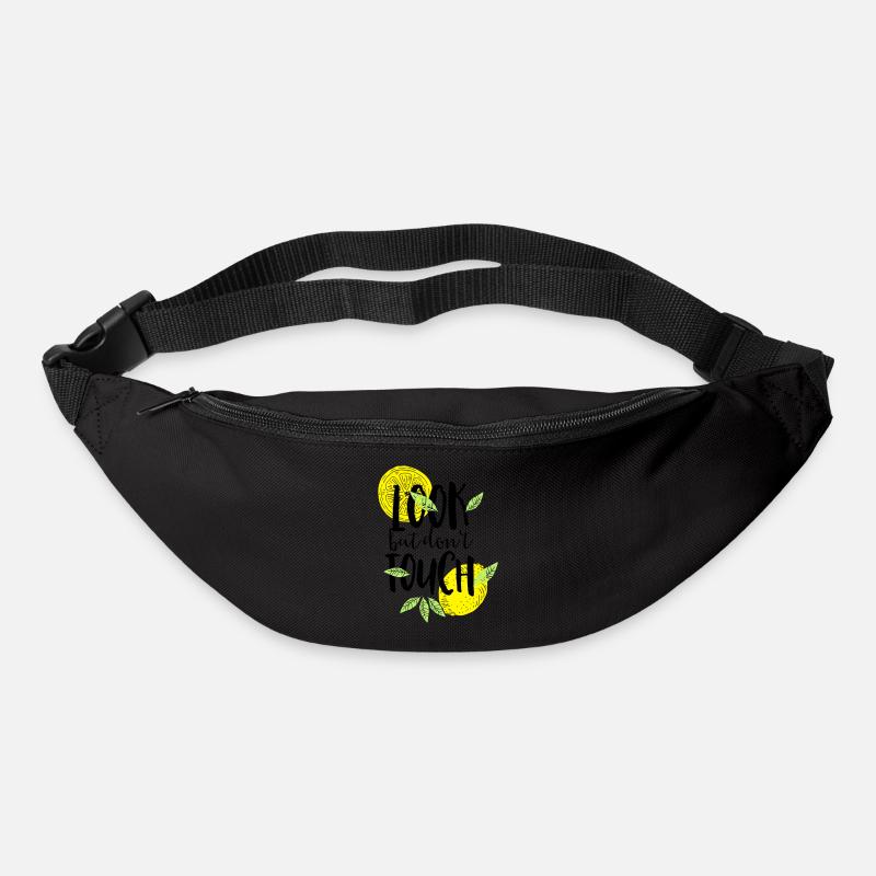 regarde mais ne touche pas - Sac banane - noir