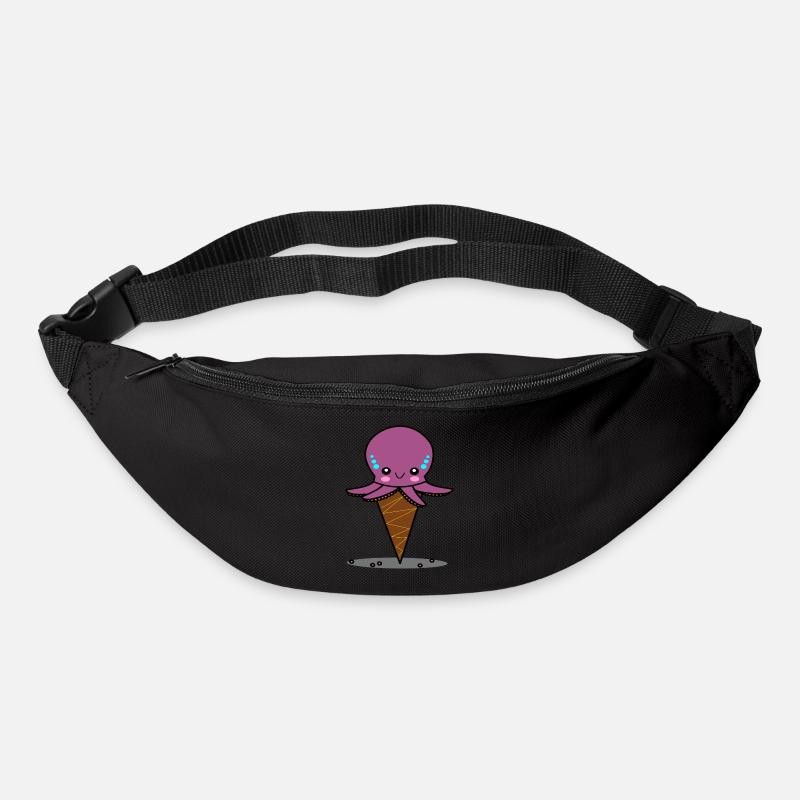 Glace pieuvre - Sac banane - noir