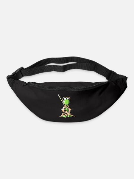 Jedifrosch - Frosch - Gürteltasche - Schwarz