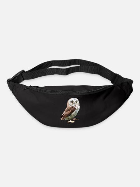 Eule - Gürteltasche - Schwarz