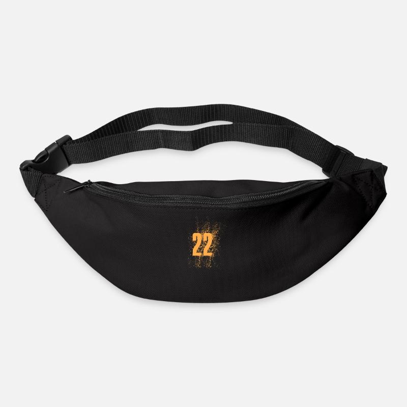 22 Geburtstag, 22, Nummer 22 - Gürteltasche - Schwarz