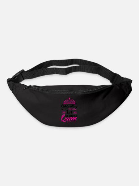 Celebrating With the 1st Birthday Queen - Bum bag - black