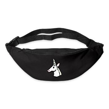 unicorn icon - Sac banane - noir - Devant