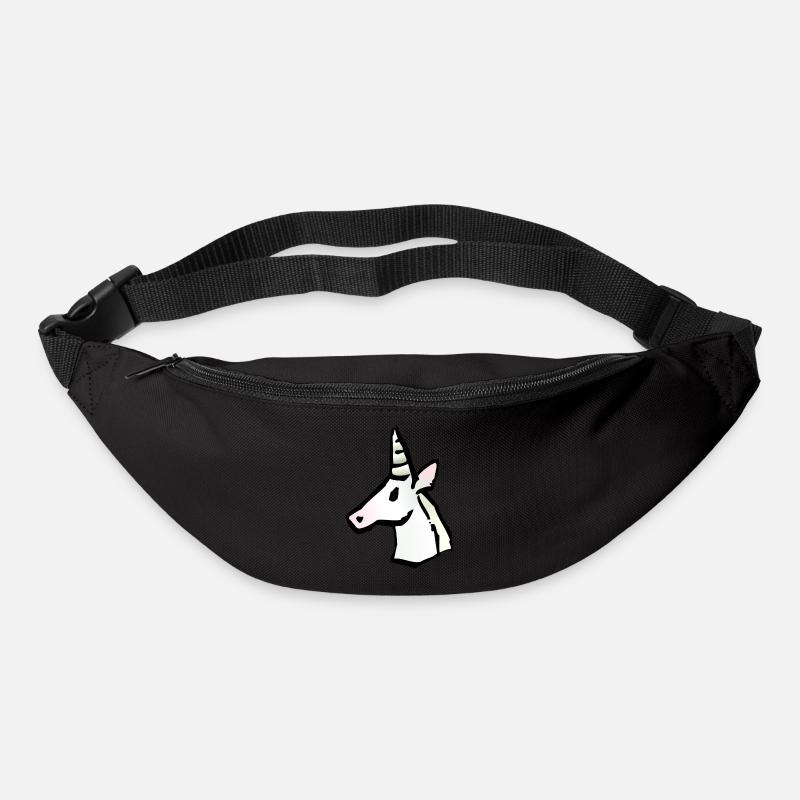 unicorn icon - Sac banane - noir