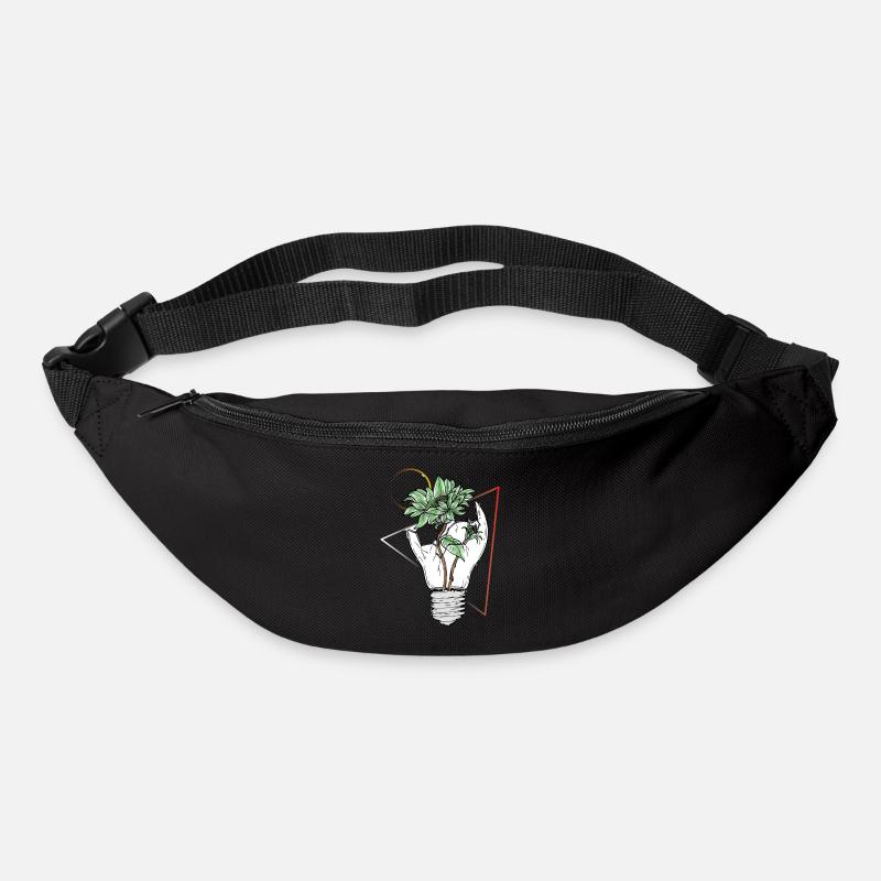 Ampoule vs la nature - Sac banane - noir