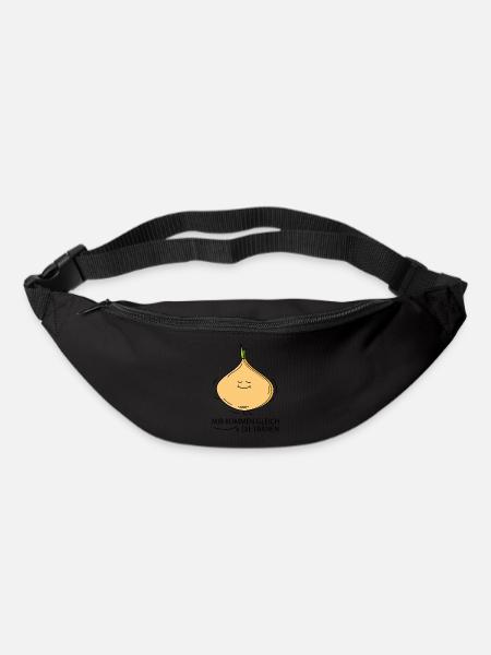 Lustige Zwiebel - Gürteltasche - Schwarz