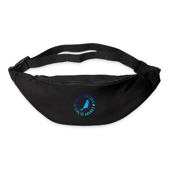 Île Fuerteventura avec inscription - Sac banane - noir - Devant