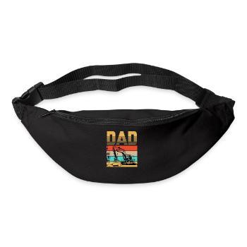 Excavator Dad Love - Bum bag - black - Front