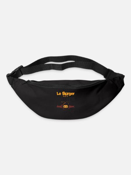 hamburger ennemi lache fuir humour manger citation - Sac banane - noir