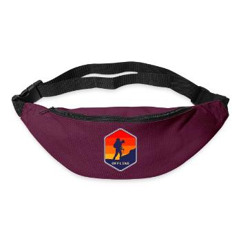 Hiking, climbing, climb, walking, mountain, hike, - Sac banane - bordeaux  - Devant