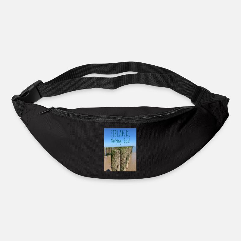 Zeeland Statements am Strand - Gürteltasche - Schwarz