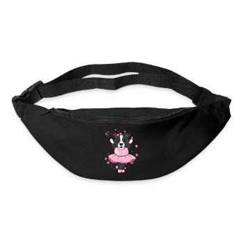 BORDER COLLIE Ballerine - Sac banane - noir - Devant