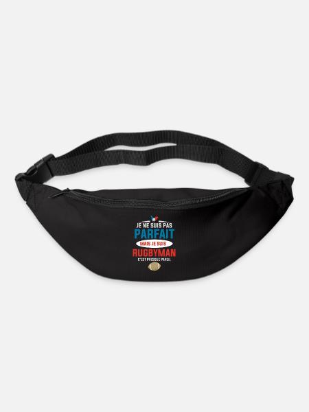 Rugbyman Parfait France Rugby Homme - Sac banane - noir